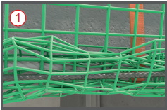 Randseil des Schutznetzes mit zustzlichem Stahlseil um den unteren Rand des Randsicherungssystems zu spannen.