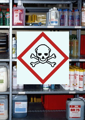 Gefahrstoffe, Aufbewahrung und Lagerung von Schädlingsbekämpfungsmitteln
