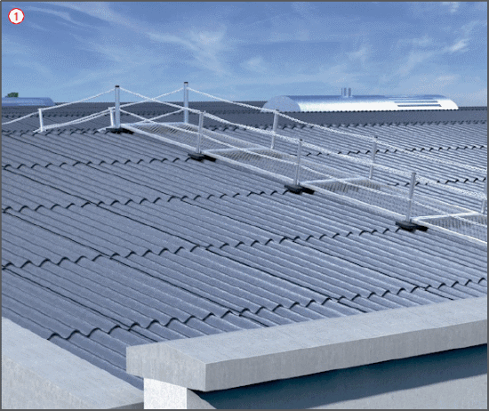 Verkehrsweg auf Dach