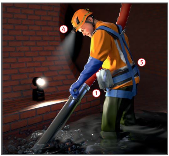 Arbeiten im Bereich von  Abwasseranlagen