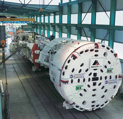 Betriebsmittel bei Tunnelbauarbeiten