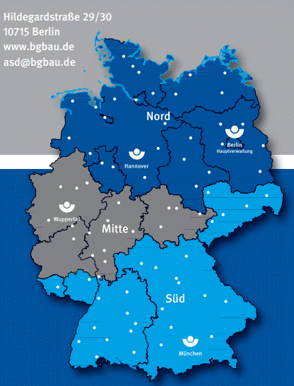Karte ASD der BG BAU