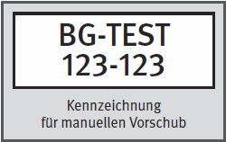 Prfzeichen fr Frswerkzeuge