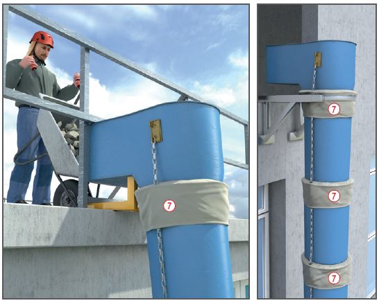 Schutt mit Schubkarre einfllen