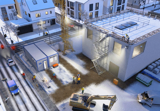 Baustelleneinrichtung und Baustellenbetrieb