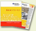 Bausteine der BG Bau als Broschren