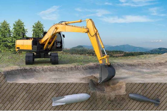 Abb. 21 Kampfmittel im Baugrund