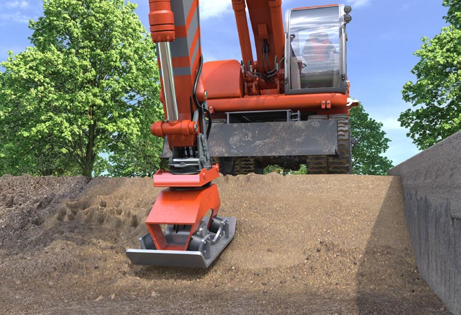 Abb. 45 Reduzierung von krperlichen Belastungen bei Verdichtungsarbeiten durch Einsatz von Anbauverdichtern