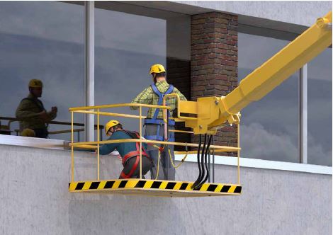 Abb. 62 Auffanggurt mit vorderer/hinterer Auffangse und lngenverstellbares (max. 1,80 m) Verbindungsmittel mit Falldmpfer