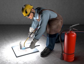 Abb. 66 Schutzausrstungen beim Gasschweien