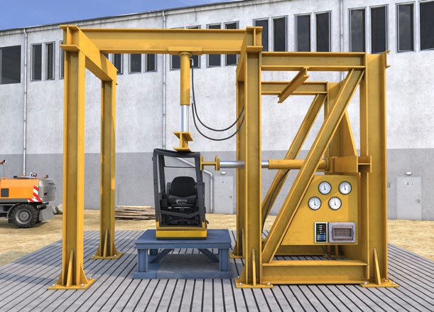 Abb. 82 Baumusterprfung ROPS (berrollschutzkonstruktion)