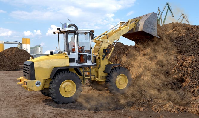 Abb. 91 Radlader mit Filteranlage