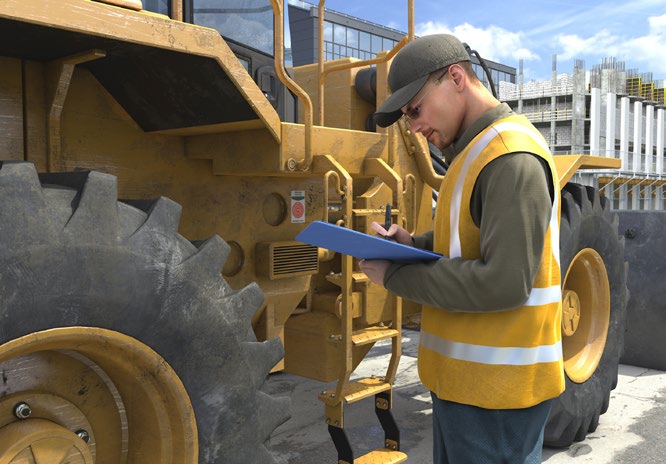 Abb. 99 Prfung eines Radladers