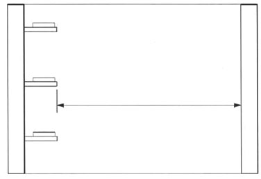 Abbildung: Rckenfreiraum im Schacht