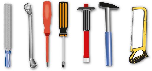 Abb. 43 Handwerkzeuge