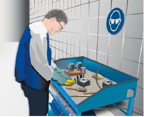 Abb. 67 Reinigen von Werkstcken