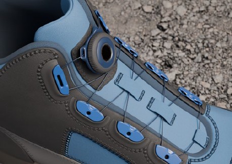 Abb. 5 Schuh mit stufenlosem Verschlu�system