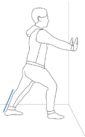 Abb. 57 Achillessehne und Wade dehnen