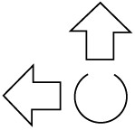 Abb. 74 Grafisches Symbol � Kennzeichnung des linken Knies, an dem der tragbare Kniesch�tzer getragen werden muss