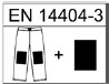 Kennzeichnung f�r das Kniepolster des Knieschutztyps 2 nach DIN EN 14404-3