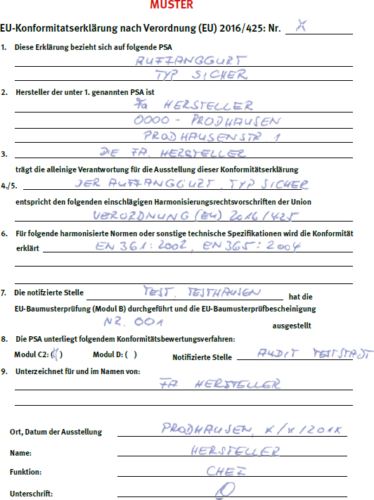 Muster EU-Konformittserklrung