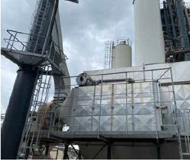 Abb. 40 Erhhte Gelnder auf der Wartungsbhne der Filteranlage