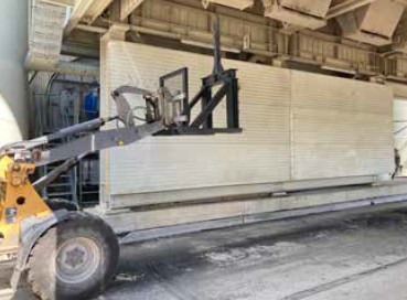 Abb. 54 Dorn zum Stochern als Anbauvorrichtung fr Radlader mit Gabelausrstung