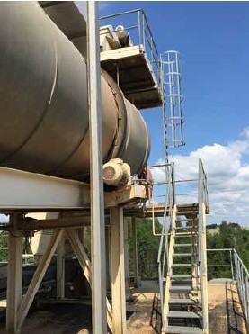 Abb. 58 Sichere Verkehrswege an hochgelegener Paralleltrommel