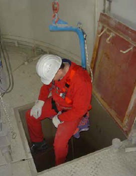 Abb. 71 Siloeinfahreinrichtung und PSA gegen Absturz