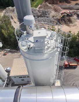 Abb. 72 Silodach mit umlaufendem Gelnder