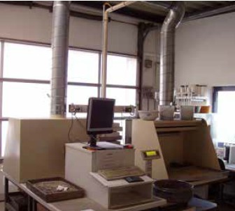 Abb. 82 Stauberfassung im Labor