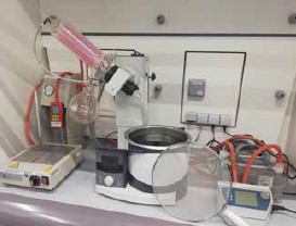 Abb. 86 Bitumenrckgewinnung durch Destillation des Extraktionsmittels am Rotationsverdampfer