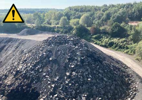 Abb. 9 Gefahr durch zu hohe Wandhhen bei nicht selbstndig nachrutschendem Material