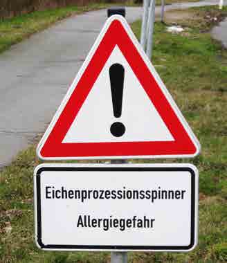 Abb. 12 Gefahrenhinweis auf befallene Flächen