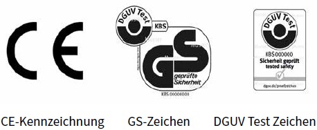 Kennzeichnung von sicheren Produkten