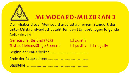 Memocard-Milzbrand Teil 1