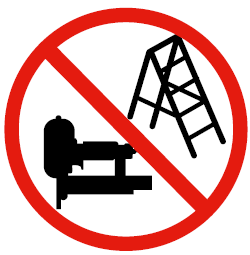 Abb. 22 Aufkleber für Eintreibgeräte