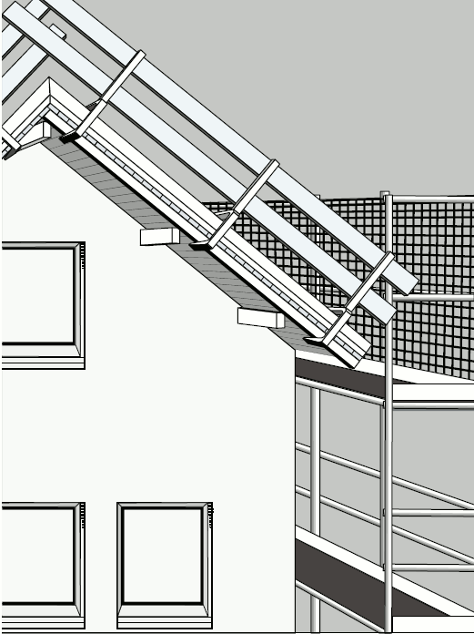 Abb. 8 Beispiel für Seitenschutz am Ortgang