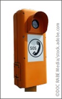 Notrufsule an Autobahnen