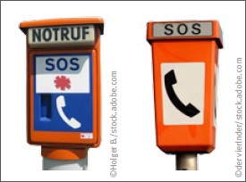 Notrufsulen an Bundesstraen