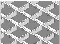 Foto: Noppen auf der Oberseite der Trag- und Querstbe