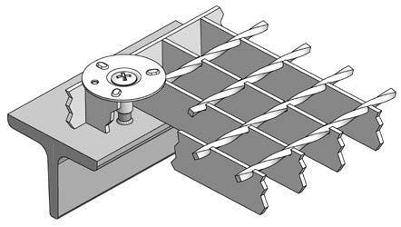 Befestigung mit Halteflansch, Schweibolzen
