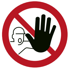 Zutritt für Unbefugte verboten