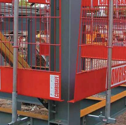 Beispiel eines temporären Seitenschutzes