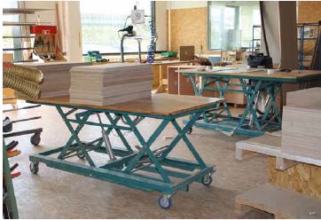 Abb. 34 Transporthubwagen mit Hhenverstellung