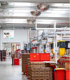 Abb. 37 Halbkugelspiegel an jeder Kreuzung