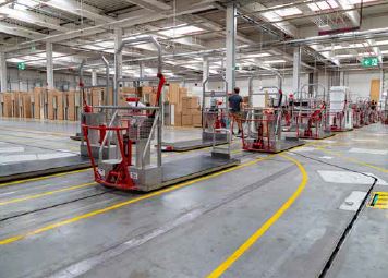 Abb. 91 Mensch neben Schleppkettenfrderer