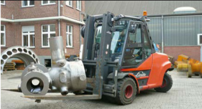 Fahrt mit einem Gabelstapler