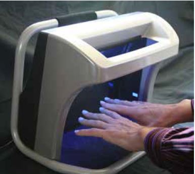 Abb. 4-15 Testgert (UV-Lampe) zur berprfung des Hautschutzes