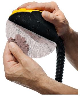 Abb. 12 Abgesaugter Handschleifklotz